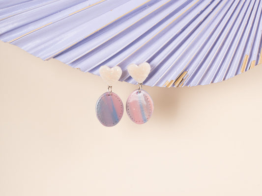 Shimmer Canvas earrings 1